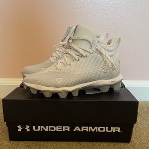 Under Armour Kids White Cleats